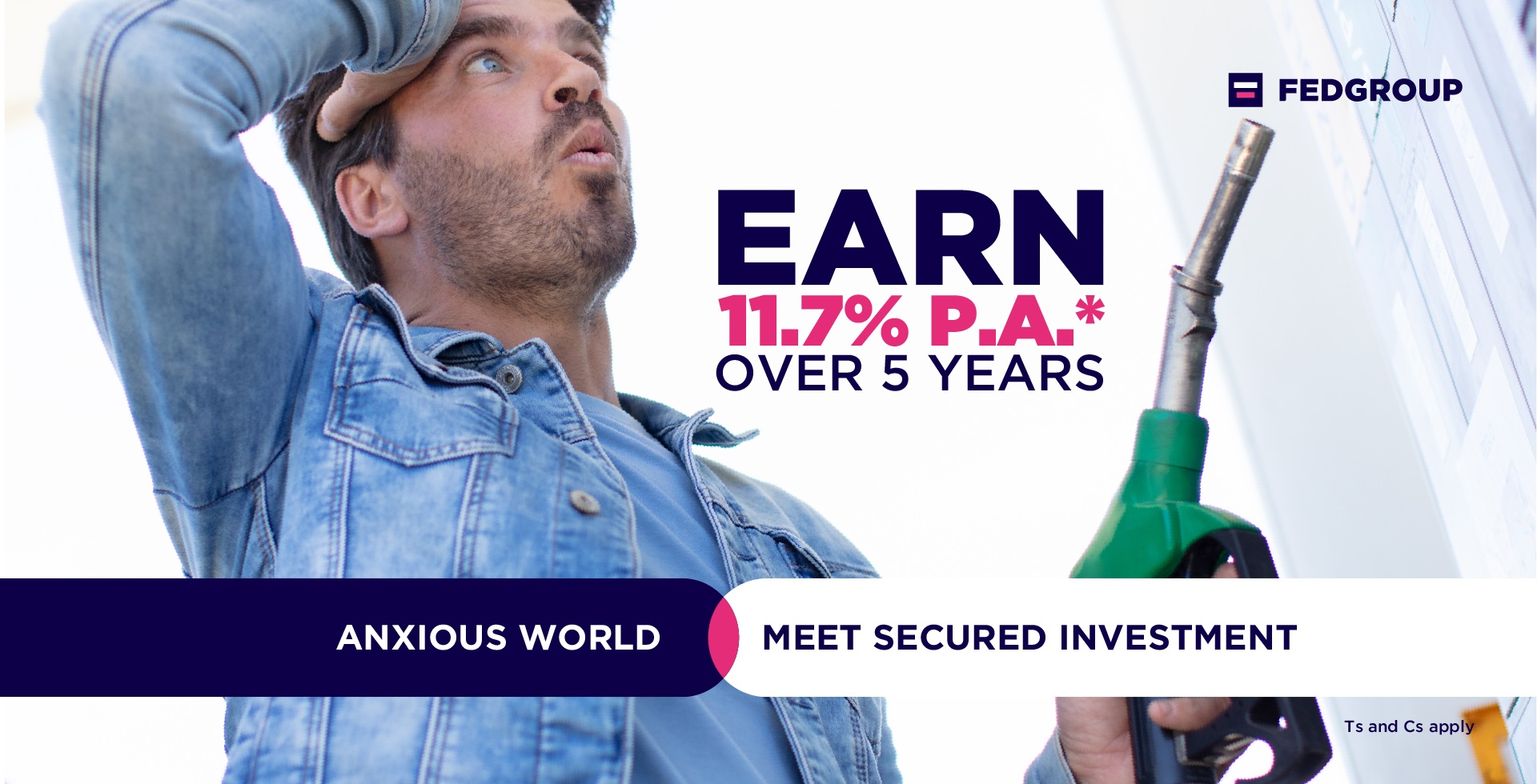 Invest in the certainty of a Fedgroup Secured Investment and get a rate on maturity of 11.7% p.a.*