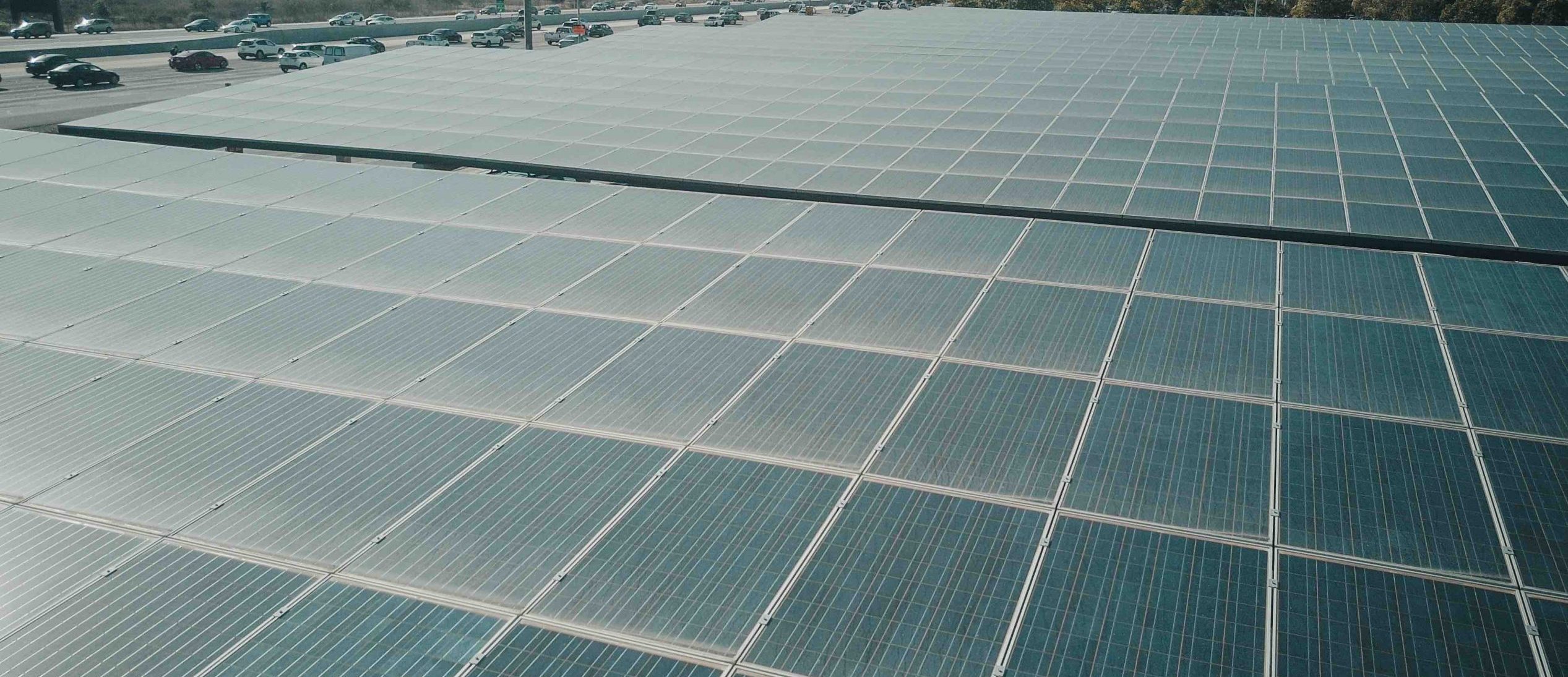 Solar panels on a roof